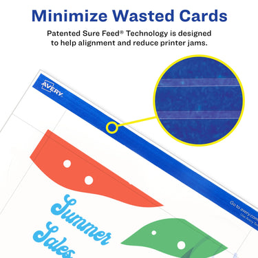 Avery Printable Postcards with Sure Feed Technology, 4